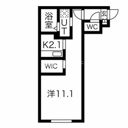 Peche桑園 Aの物件間取画像